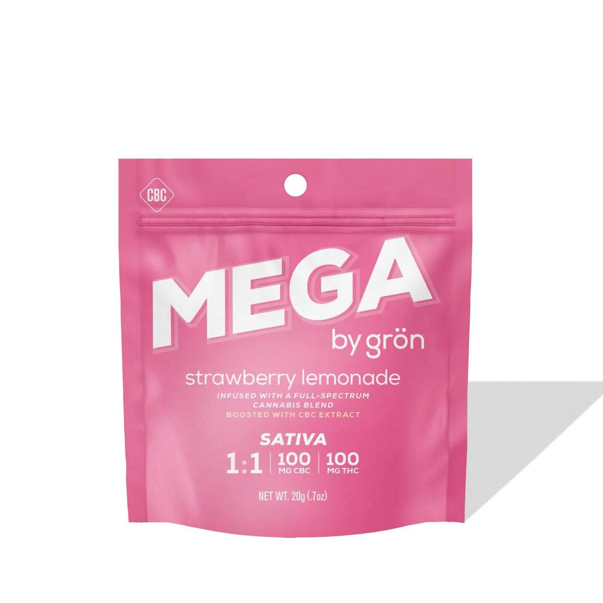 Grn | Mega Pearl | Strawberry Lemonade | CBC:THC Grn | Mega Pearl | Strawberry Lemonade | CBC:THC