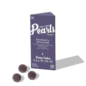 Grn | Pearls | Blackberry Lemonade | 1 THC : 1 CBN : 1 CBD | 10pk/100mg