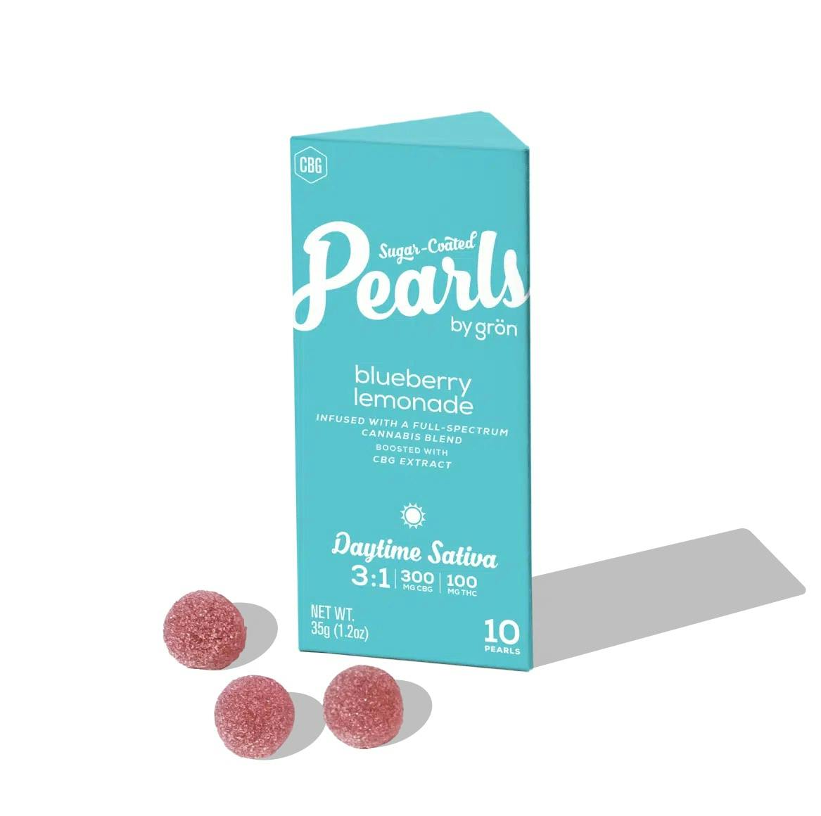 Grn | Pearls | Blueberry Lemonade | 3 CBG : 1 THC | 10pk/100mg Grn | Pearls | Blueberry Lemonade | 3 CBG : 1 THC | 10pk/100mg