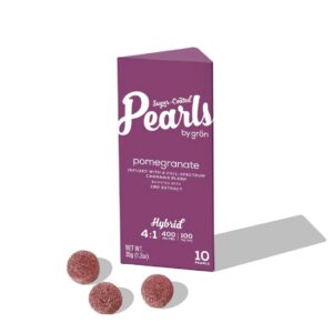 Grn | Pearls | Pomegranate | 4 CBD : 1 THC | 10pk/100mg