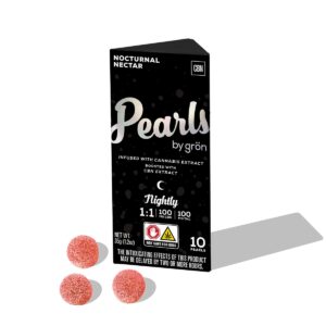Gron | Pearls | Nocturnal Nectar | 1 THC : 1 CBN | 10pk/100mg